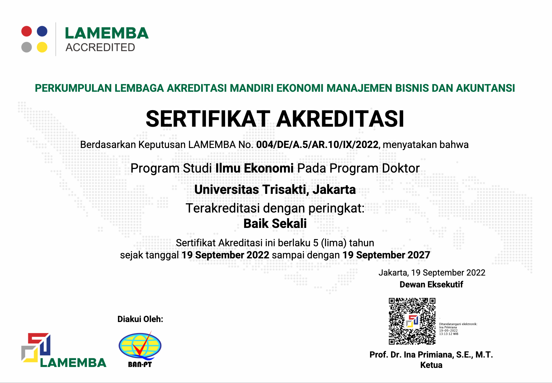 akreditasi s3 stratejik trisakti
